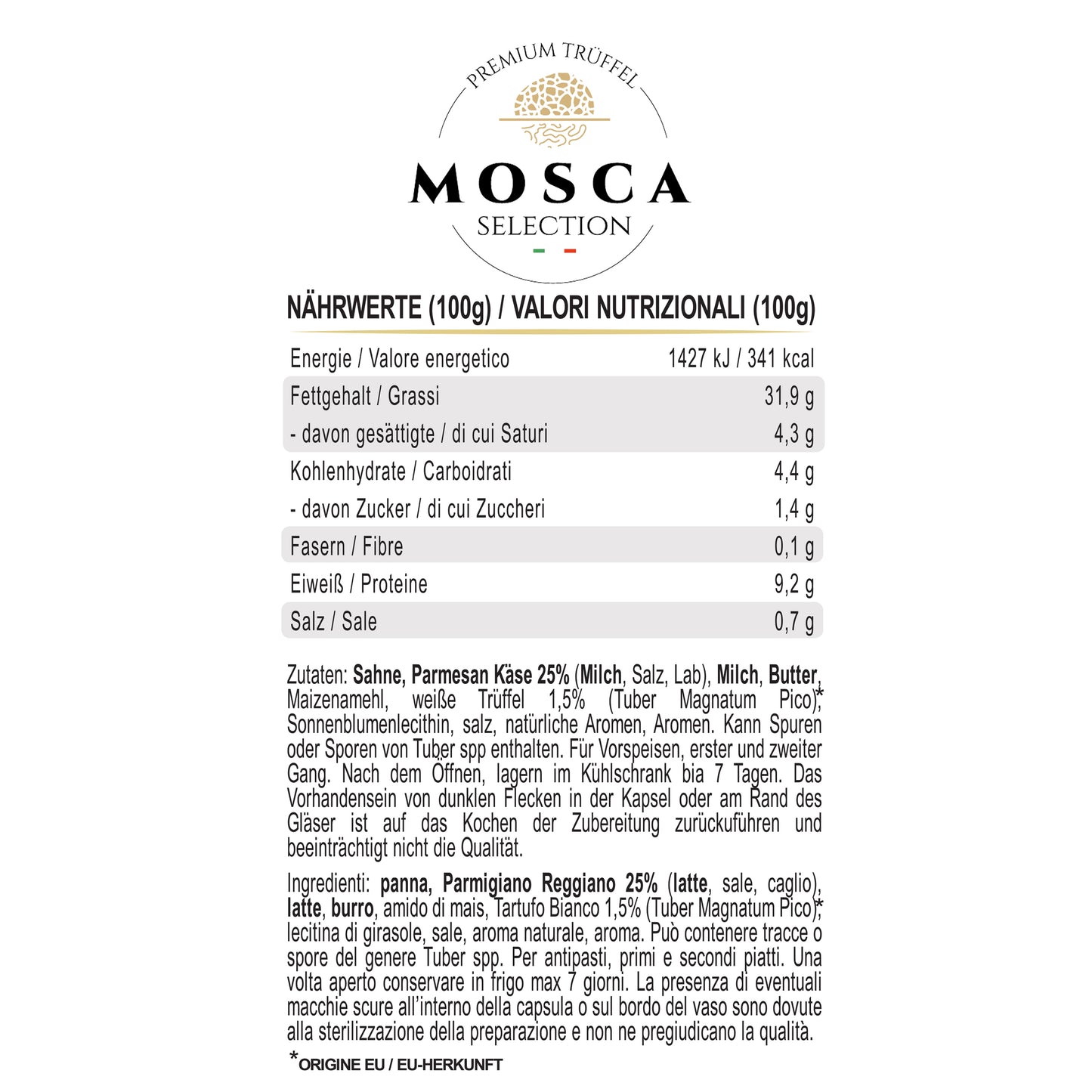 Trüffelcreme Mosca
