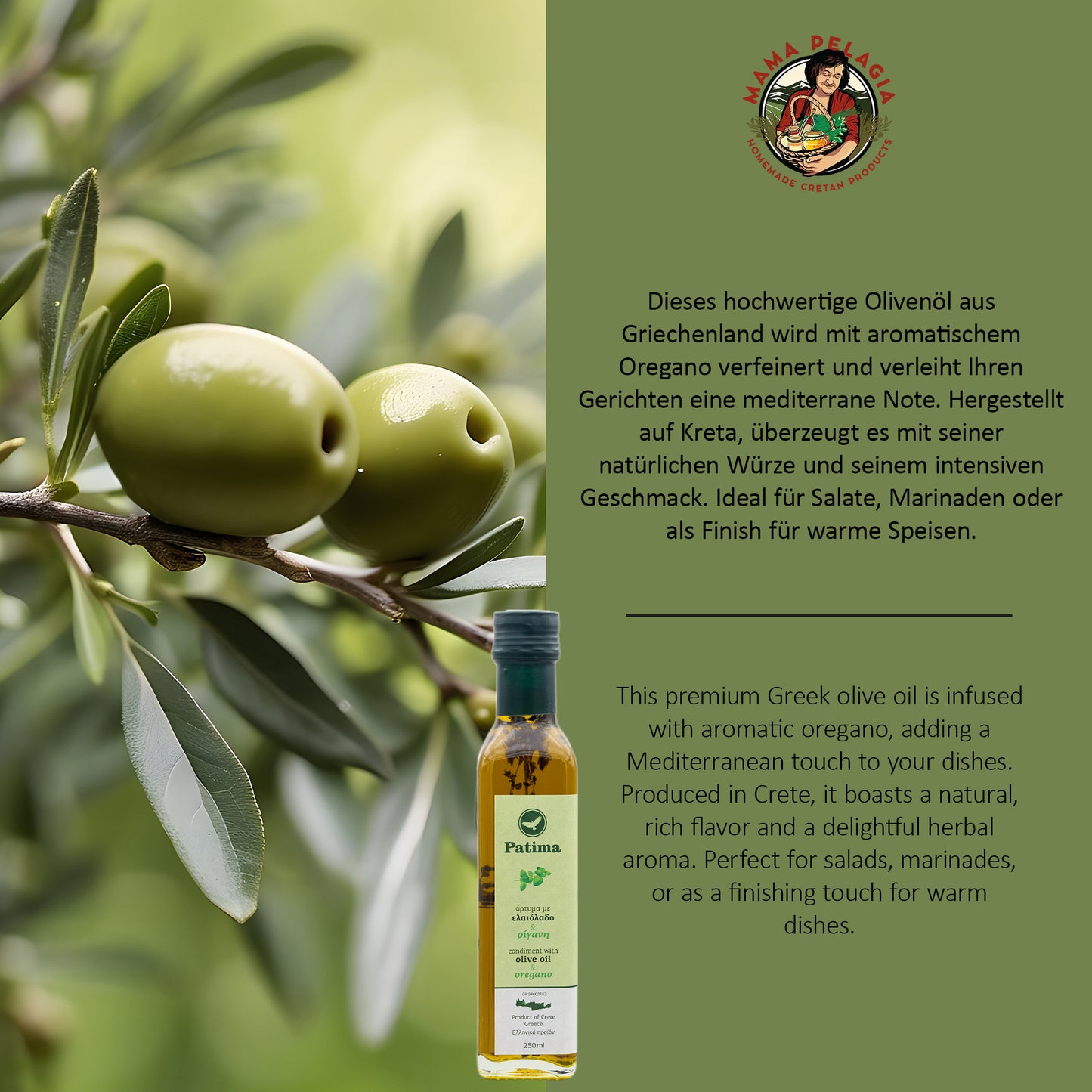 Olivenöl mit Oregano – 100 ml