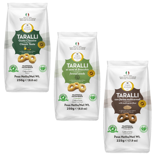 Terre di Puglia Taralli Mix Set (3x 250g)