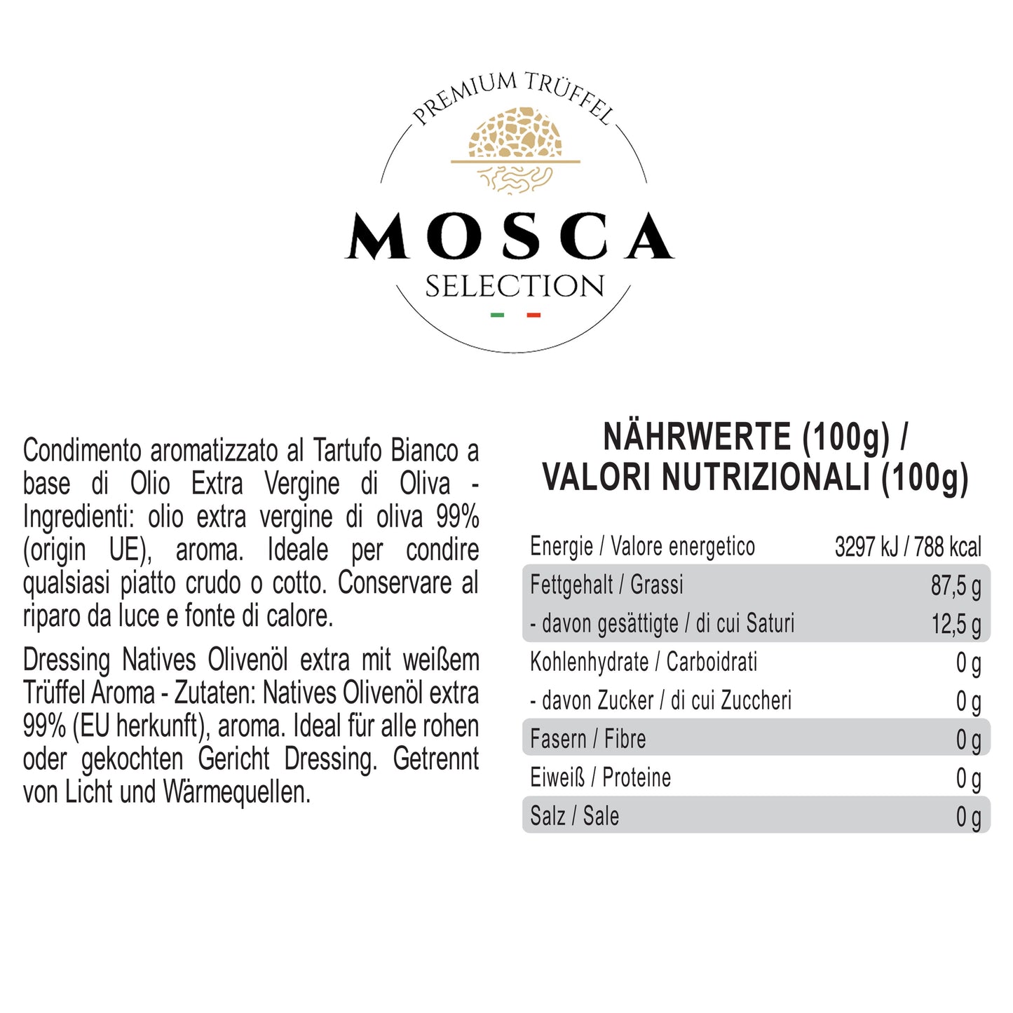Mosca Selection Trüffelöl 250ml
